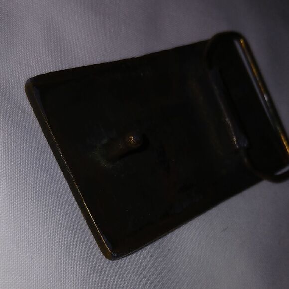Vntg Corvette Bronze Belt Buckle - Picture 5 of 5